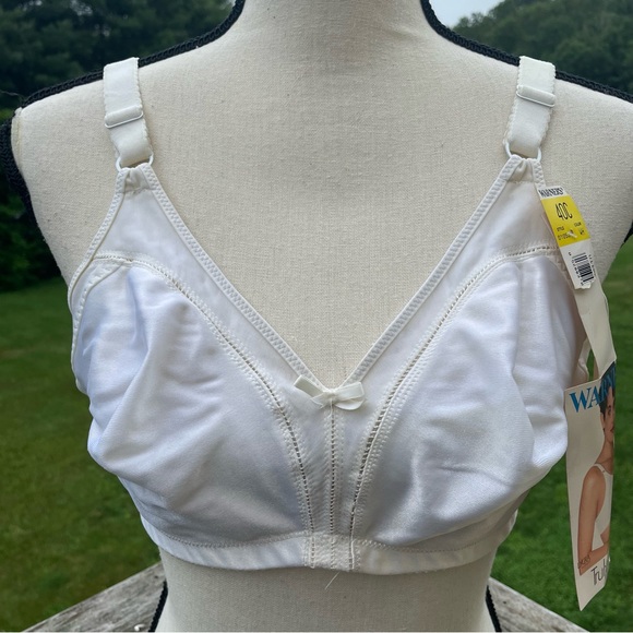 Warners bra Truly Fitting no wire free full cover unlined white 90s vtg 40C - Picture 1 of 12